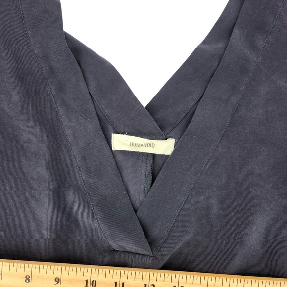 Humanoid Dress Size Medium Gray Italian Fabric‎ Viscose Shift Tunic Minimalist - Picture 4 of 7